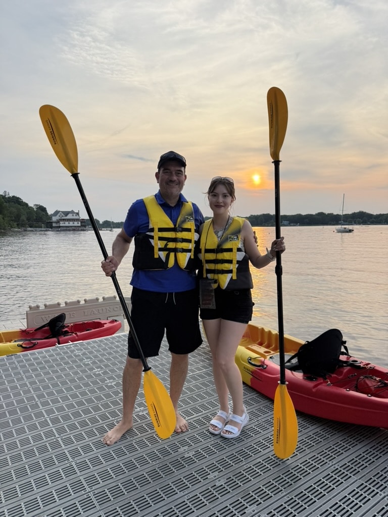 River kayaking near Gatineau